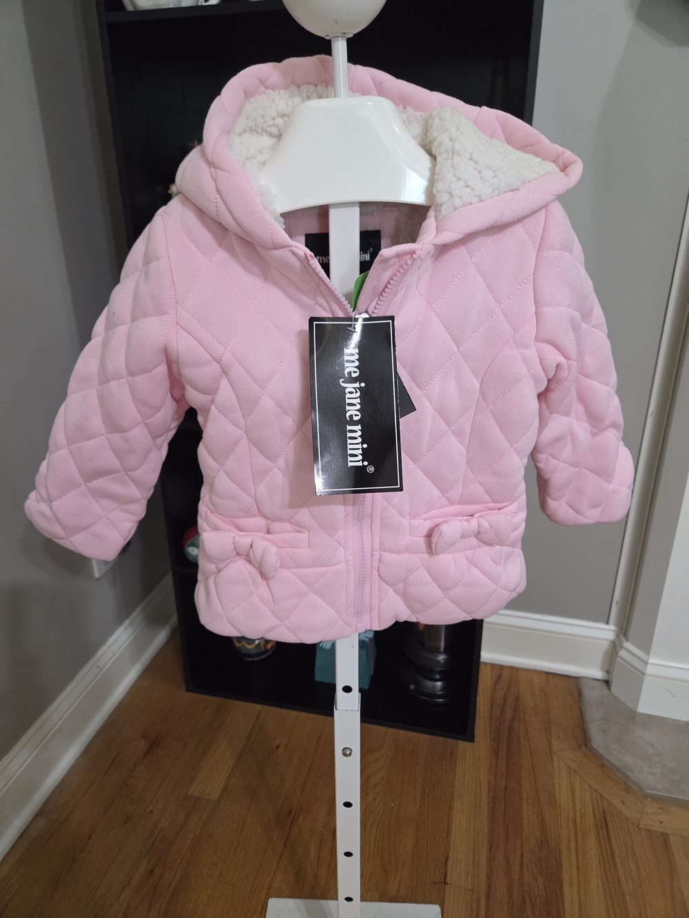 Me Jane Pink Quilted Hooded Jacket